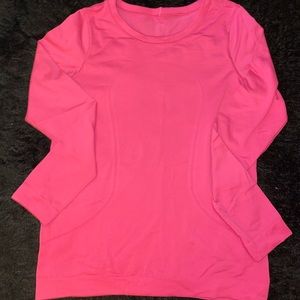 SOLD:Pink long sleeve lululemon shirt